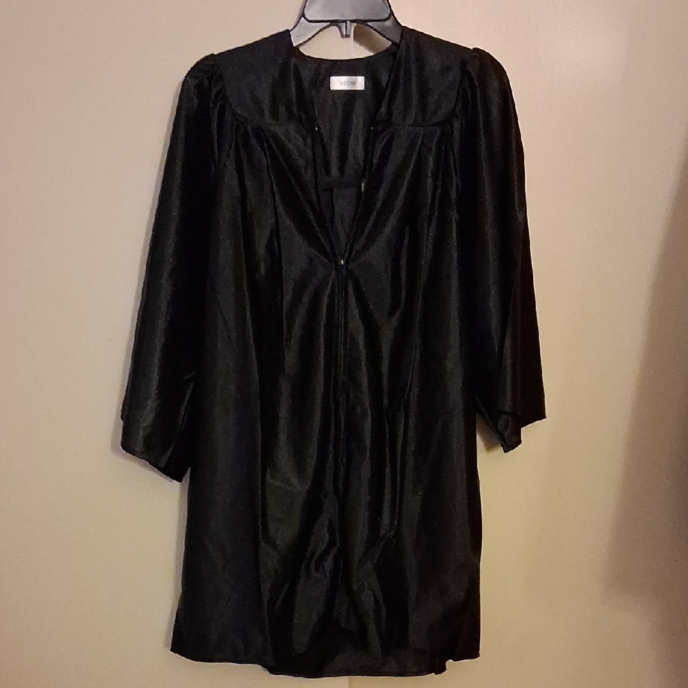 Black Kindergarten Graduation Cap And Gown